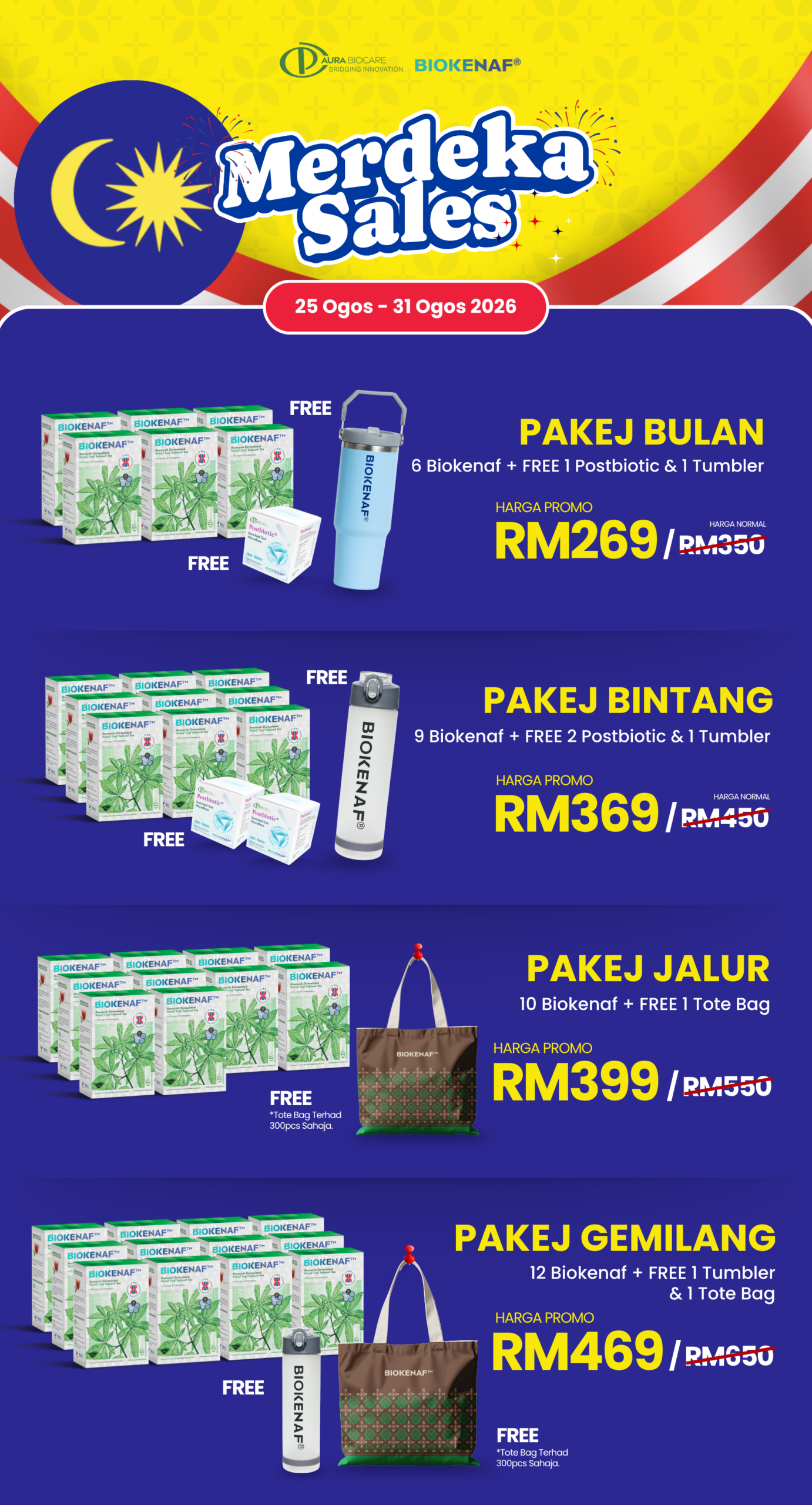 Hadiah percuma Merdeka Sales Biokenaf
