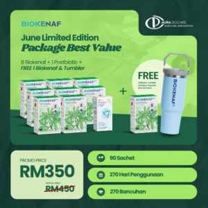 Special Pakej Best Value (9x Biokenaf + 1 Postbiotic 5 Sachet + 1 Tumblr Percuma)